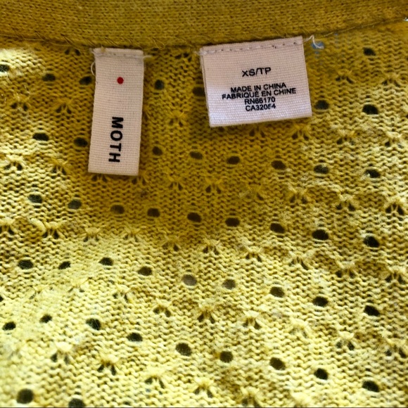 Anthropologie Moth Peplum Open Front Cardigan - Picture 6 of 6